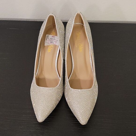 BRAND NEW CHASE +CHLOE LALA  HIGH HEEL RHINESTONE JEWEL PUMP R3 - Picture 2 of 13